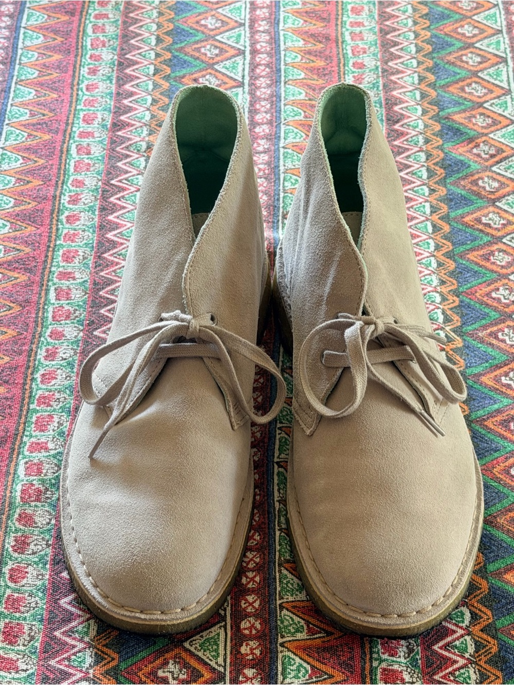 Clarks Men's Desert Boots - Grey Combi Suede 10.5